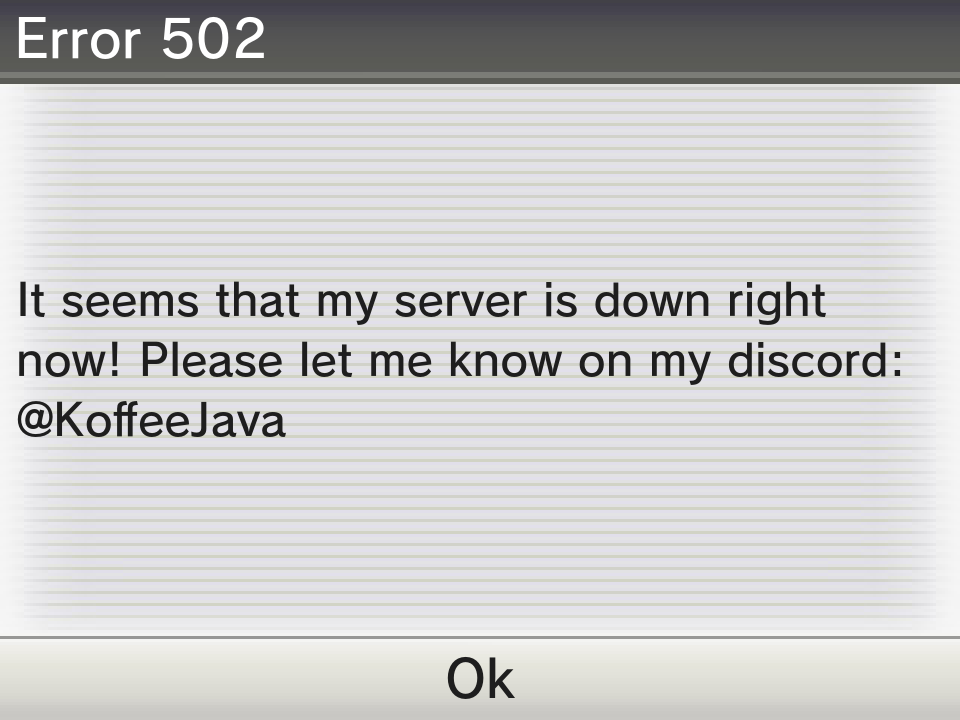 502 Error